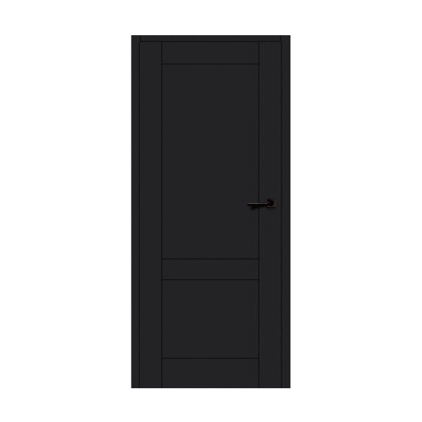 Laminuotos medinės vidaus durys Rumba juoda