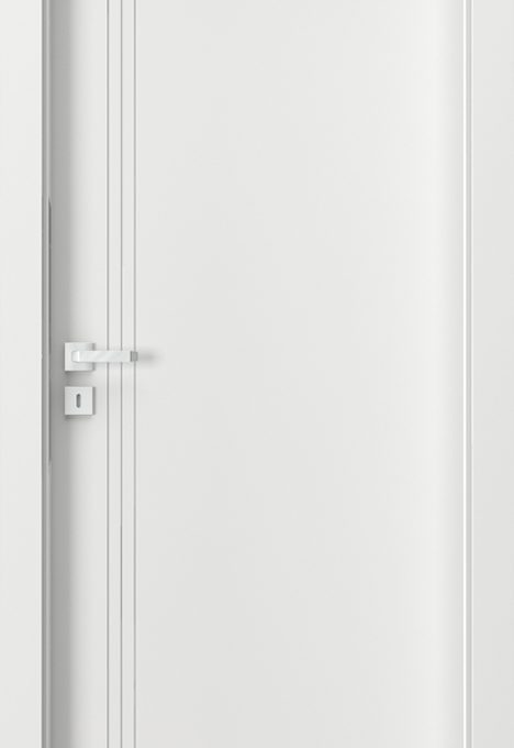Dažytos baltos vidaus durys ergonomiškos VECTOR B