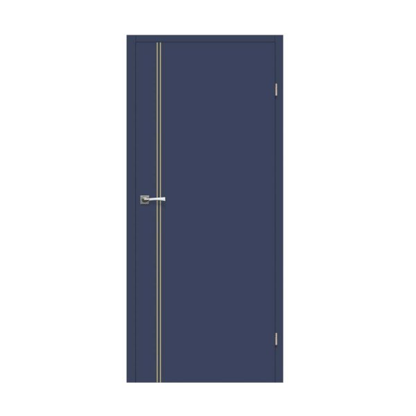 Vidaus medinės durys Intarsja Moderno mėlynos