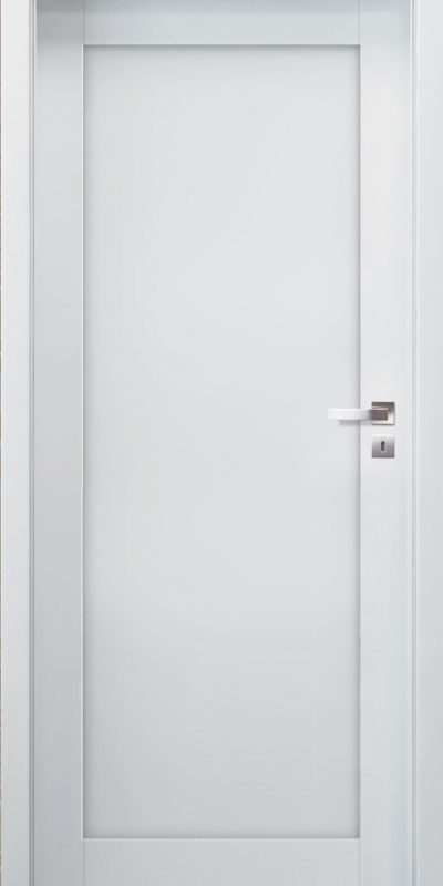 Modernios baltos durys Domino 1